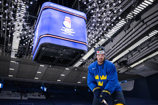 Marcus Johansson of Sweden at a practice session