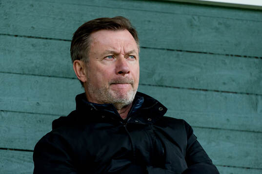 Förbundskapten Peter Gerhardsson på plats