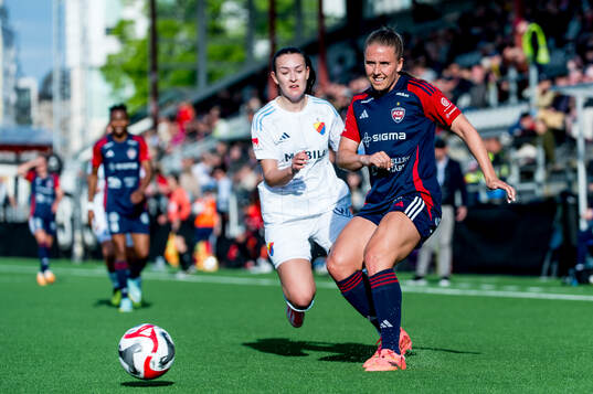 Djurgårdens Lucia Duras och FC Rosengårds Gudrun