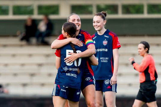 FC Rosengårds Gudrun Arnardottir, Filippa Sjöström och