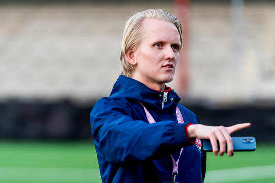 FC Rosengårds kommunikationsansvarig Axel Kaijalainen