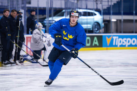 Pontus Holmberg of Sweden at a practice session
