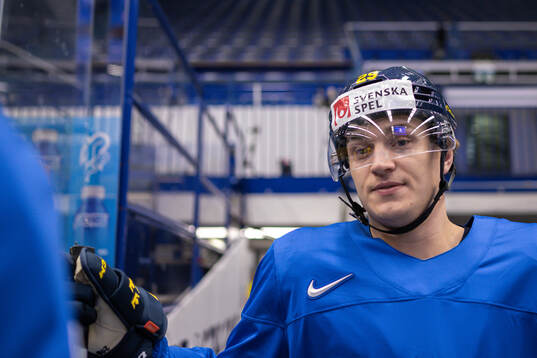 Pontus Holmberg of Sweden at a practice session