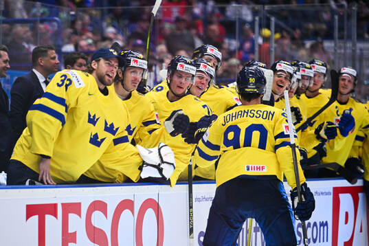 Marcus Johansson of Sweden celebrates