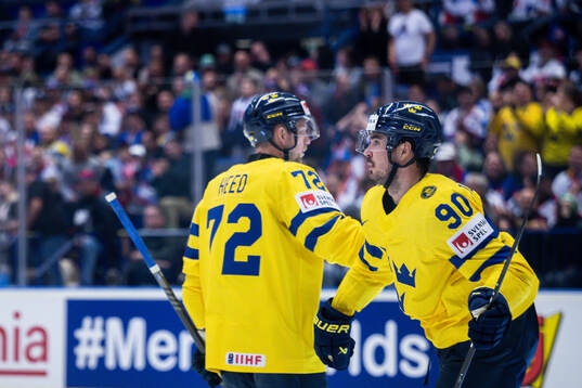 Tim Heed and Marcus Johansson of Sweden