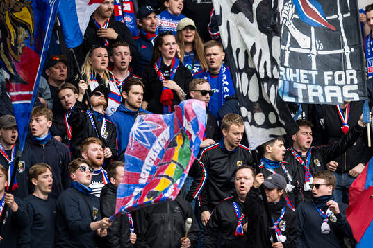 Spectators in the stands