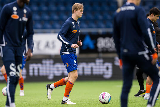 Simen Vatne Haram of Aalesund warms up