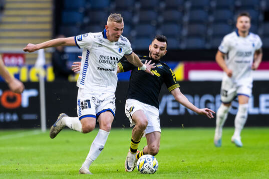 Sirius Jakob Voelkerling Persson och AIKs Ioannis Pittas