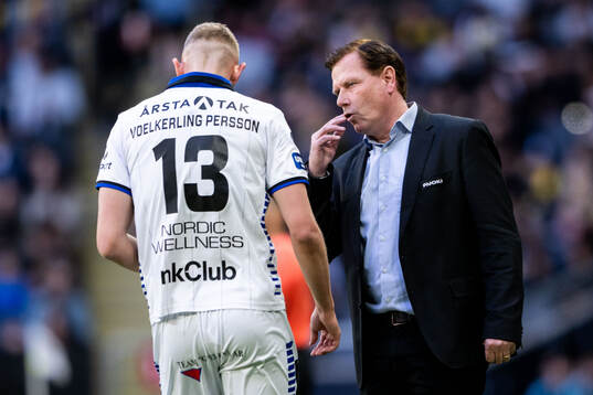 Sirius Jakob Voelkerling Persson och tränare Christer
