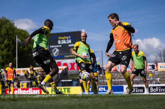 Halmstads Joel Allansson och Naeem Mohammed