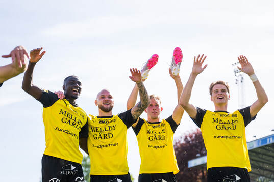 Mjällbys Seedy Imam Jagne, Adam Ståhl, Herman Johansson