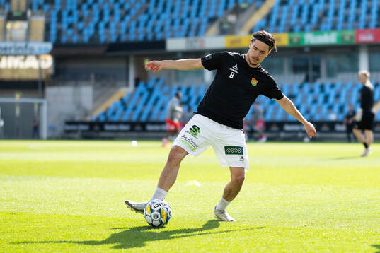 GAIS William Milovanovic innan fotbollsmatchen i