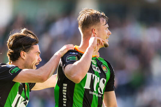 GAIS Alexander Ahl Holmström jublar