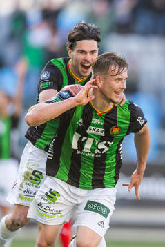 GAIS Alexander Ahl Holmström jublar