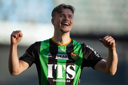 GAIS Alexander Ahl Holmström jublar