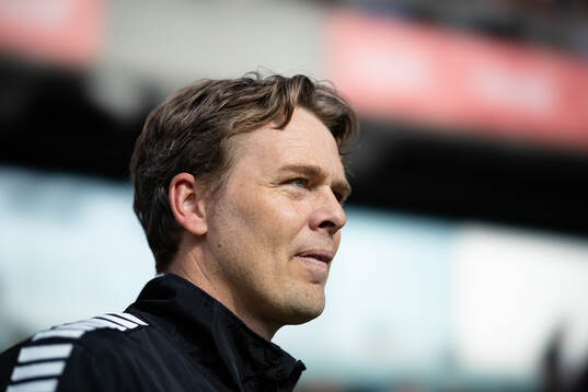 GAIS tränare Fredrik Holmberg  fotbollsmatchen i