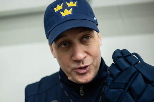 Head coach Sam Hallam of Sweden