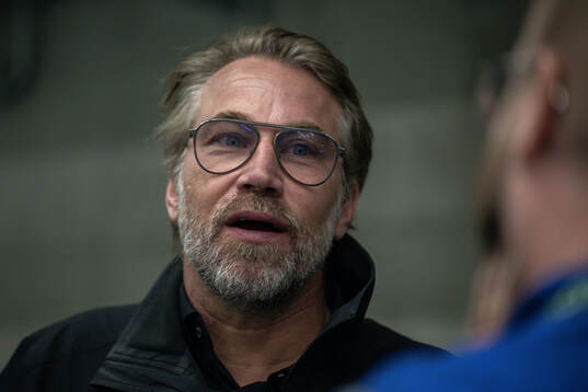 Peter Forsberg at a practice session