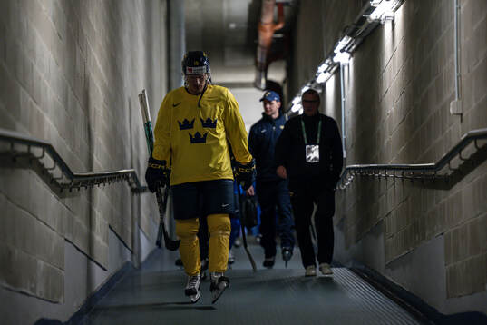 Marcus Sörensen of Sweden at a practice session