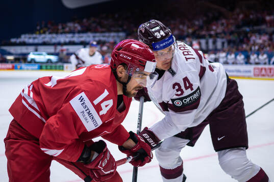 Dominik Pas of Poland and Eduards Tralmarks of Latvia