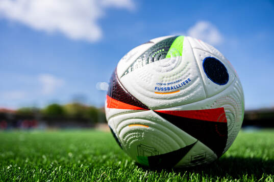 Official match ball at the pitch