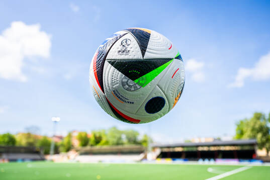 Official match ball at the pitch