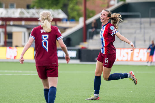 Elle Ulstein of Norway celebrates
