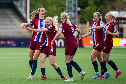 Elle Ulstein of Norway celebrates