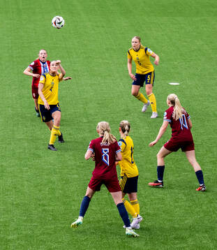 Christina Louise Herseth of Norway and Fabienne Bartholdson