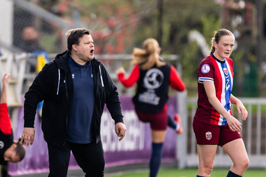 Head coach Børje Sørensen and Ina Raaum Andreassen of