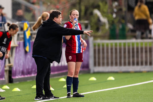 Head coach Børje Sørensen and Ina Raaum Andreassen of