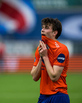 Nikolai Hopland of Aalesund looks dejected