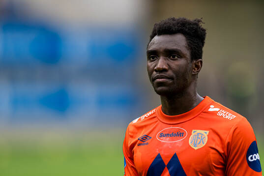 John Kitolano of Aalesund looks dejected