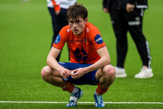 Nikolai Hopland of Aalesund looks dejected