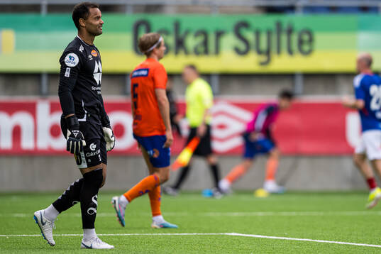 Sten Grytebust of Aalesund looks dejected