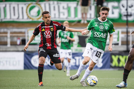 Östersunds Erick Brendon Pinheiro Da Silva och Brages Emil