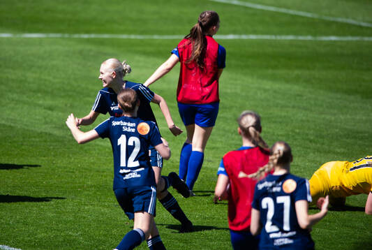 i matchen i div. 3 damer mellan FC Hässleholm och Lagan i