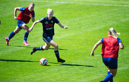 i matchen i div. 3 damer mellan FC Hässleholm och Lagan i