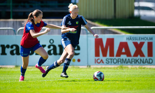 i matchen i div. 3 damer mellan FC Hässleholm och Lagan i