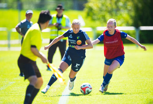 i matchen i div. 3 damer mellan FC Hässleholm och Lagan i
