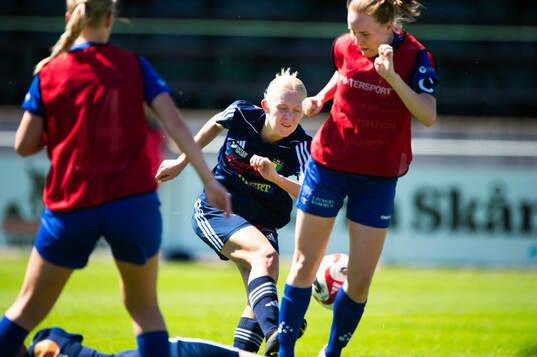 i matchen i div. 3 damer mellan FC Hässleholm och Lagan i