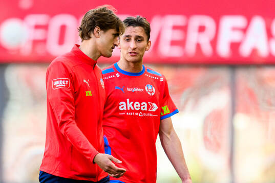 Helsingborgs Thomas Pauck Rogne och Wilhelm Nilsson deppar