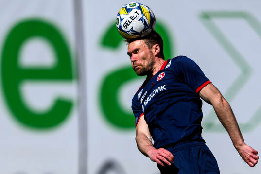 Sandvikens IFs Martin Springfeldt  fotbollsmatchen i