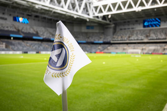 Hörnflagga på Tele2 Arena