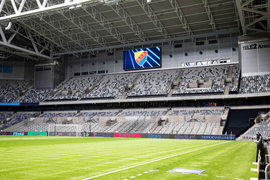Interior vy på Tele2 Arena