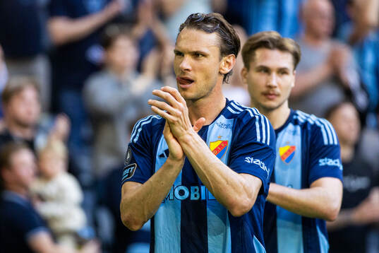 Djurgårdens Albin Ekdal jublar