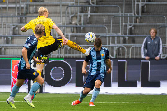 Elfsborgs André Boman och Djurgårdens Samuel Dahl