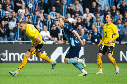 Djurgårdens Tobias Gulliksen gör 2-0 målet