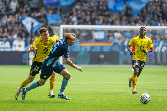 Djurgårdens Oskar Fallenius och Elfsborgs Andri Fannar