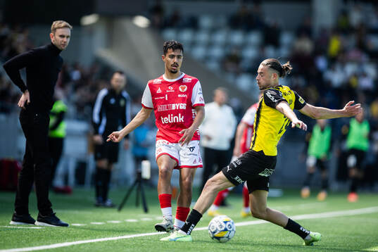 Kalmars Arash Motaraghebjafarpour och Häckens Amor Layouni